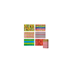 Papel de regalo rollo retractilado - Surtido Estándar Papel de regalo rollo retractilado - Surtido Estándar