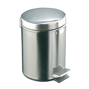 Papelera pedal de acero inoxidable, 12 L Papelera pedal de acero inoxidable, 12 L