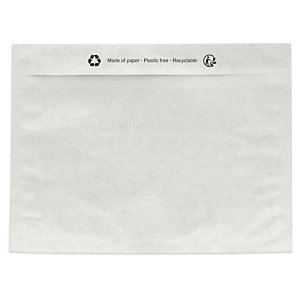 Paper document enclosed envelope labels, plain