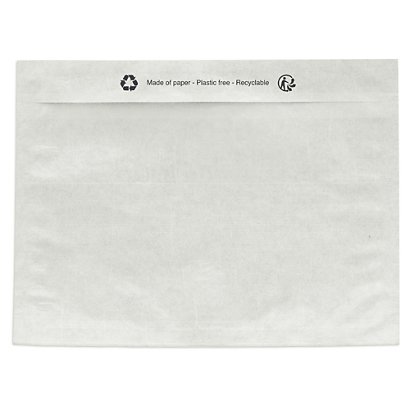 Paper document enclosed envelope labels, plain - 1