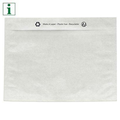 Paper document enclosed envelope labels, plain - 1