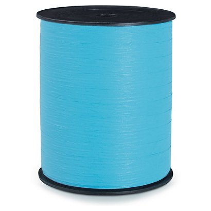 Paper effect ribbon, turquoise, 10mmx200M - 1