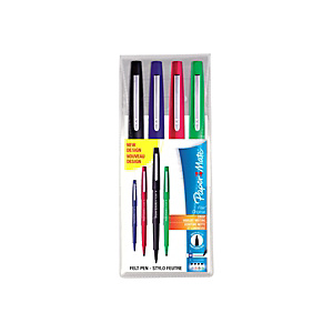 Paper Mate Flair Original Rotulador de punta de fibra, punta mediana de 1 mm, cuerpo en colores variados, colores de tinta variados Paper Mate Flair Original Rotulador de punta de fibra, punta mediana de 1 mm, cuerpo en colores variados, colores de tinta variados