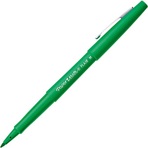Paper Mate Flair Original Stylo feutre à capuchon pointe moyenne 1 mm vert Paper Mate Flair Original Stylo feutre à capuchon pointe moyenne 1 mm vert