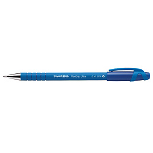 Paper Mate FlexGrip Ultra Bolígrafo de punta de bola, punta mediana de 1 mm, cuerpo azul recubierto de goma con grip, tinta azul Paper Mate FlexGrip Ultra Bolígrafo de punta de bola, punta mediana de 1 mm, cuerpo azul recubierto de goma con grip, tinta azul