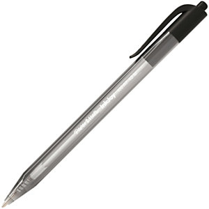 Paper Mate InkJoy 100 RT Bolígrafo retráctil de punta de bola, punta mediana de 1 mm, cuerpo negro, tinta negra
