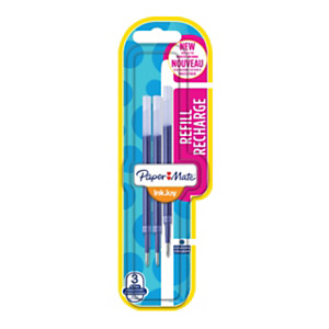 Paper Mate InkJoy Refill di ricambio per penne gel, Punta media da 0,7 mm, Inchiostro blu (blister 3 pezzi) Paper Mate InkJoy Refill di ricambio per penne gel, Punta media da 0,7 mm, Inchiostro blu (blister 3 pezzi)