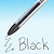 Paper Mate Jiffy - stylo bille encre gel à capuchon pointe fine (0,5 mm) - Encre noire - 3