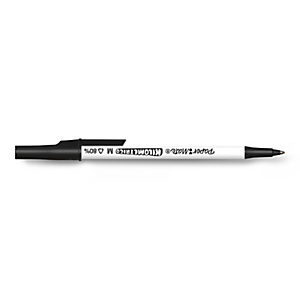 Paper Mate Kilométrico Recycled Bolígrafo de punta de bola, punta mediana, 1 mm, 80% con plásticos reciclados, negro Paper Mate Kilométrico Recycled Bolígrafo de punta de bola, punta mediana, 1 mm, 80% con plásticos reciclados, negro