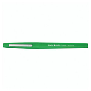 PAPER MATE Penna con punta in feltro Nylon Flair, Punta media da 0,7 mm, Verde (confezione 12 pezzi)