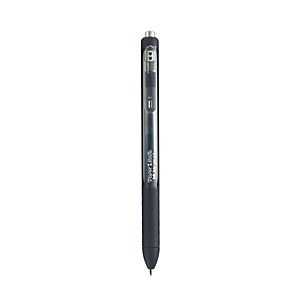 Paper Mate Penna gel a scatto InkJoy®, Punta media da 0,7 mm, Fusto nero traslucido con grip, Inchiostro nero Paper Mate Penna gel a scatto InkJoy®, Punta media da 0,7 mm, Fusto nero traslucido con grip, Inchiostro nero
