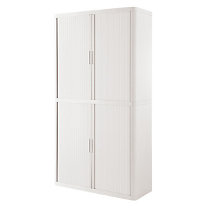 Paperflow Armoire à rideaux EasyOffice métal et polystyrène - L. 110 x H. 204 cm - Corps Blanc - Rid
