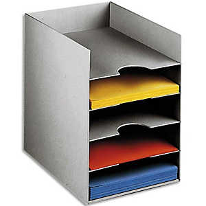 PAPERFLOW Bloc classeur 5 cases Gris pour format 24 x 32 cm - Dim. L25,8 x H31,8 x P32,5 cm PAPERFLOW Bloc classeur 5 cases Gris pour format 24 x 32 cm - Dim. L25,8 x H31,8 x P32,5 cm