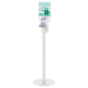 Paperflow Borne distributeur de gel hydroalcoolique en acier - Blanc Paperflow Borne distributeur de gel hydroalcoolique en acier - Blanc