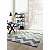 Paperflow Canvas, Alfombra decorativa para interior/exterior, 100% polipropileno, 120 x 170 cm, diseño zig-zag azul/turquesa/gris/beige - 2