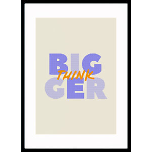 PAPERFLOW Cuadro motivacional "Think bigger", 40 x 50 cm
