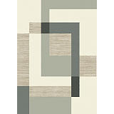Paperflow Flow, Alfombra decorativa para interior/exterior, 100% polipropileno, 120 x 170 cm, diseño tetris verde/beige Paperflow Flow, Alfombra decorativa para interior/exterior, 100% polipropileno, 120 x 170 cm, diseño tetris verde/beige
