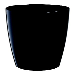 Paperflow Maceta de polipropileno, 20 (ø) cm, color negro