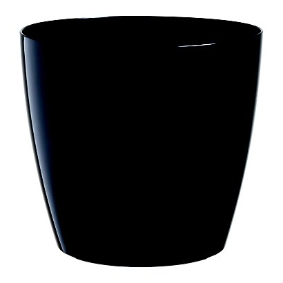 Paperflow Maceta de polipropileno, 20 (ø) cm, color negro - 1