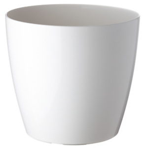 Paperflow Maceta de polipropileno, 20 (ø) cm, color blanco Paperflow Maceta de polipropileno, 20 (ø) cm, color blanco