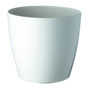 Paperflow Maceta de polipropileno, 30 (ø) cm, color blanco Paperflow Maceta de polipropileno, 30 (ø) cm, color blanco