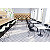 Paperflow Table de restauration carrée Mezzo 80 x 80 cm - Plateau stratifié Blanc - Pied central en acier Noir - 2