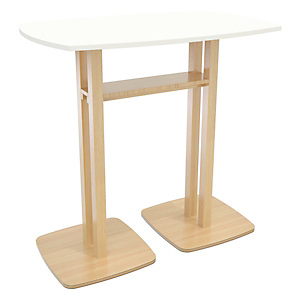 Paperflow Tavolo alto, 114 x 110 x 75 cm, Bianco/Faggio Paperflow Tavolo alto, 114 x 110 x 75 cm, Bianco/Faggio