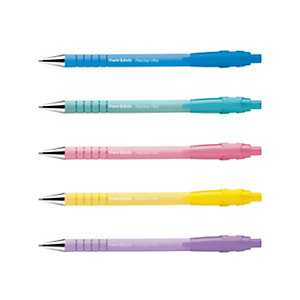 PAPERMATE Penna a sfera a scatto FlexGrip Ultra Pastello, Punta 1 mm, Inchiostro nero (confezione 5 pezzi) PAPERMATE Penna a sfera a scatto FlexGrip Ultra Pastello, Punta 1 mm, Inchiostro nero (confezione 5 pezzi)