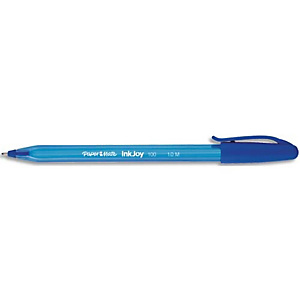PAPERMATE Stylo bille à capuchon, pointe moyenne, corps triangulaire plastique couleur, encre ULV Bleue. PAPERMATE Stylo bille à capuchon, pointe moyenne, corps triangulaire plastique couleur, encre ULV Bleue.