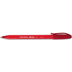 PAPERMATE Stylo bille à capuchon, pointe moyenne, corps triangulaire plastique couleur, encre ULV Rouge. PAPERMATE Stylo bille à capuchon, pointe moyenne, corps triangulaire plastique couleur, encre ULV Rouge.