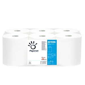 PAPERNET Asciugamani in rotolo Centrefeed - Maxi - 2 veli - 18 gr - 19,7 cm x 137 mt - diametro 19,3 cm - bianco - Papernet PAPERNET Asciugamani in rotolo Centrefeed - Maxi - 2 veli - 18 gr - 19,7 cm x 137 mt - diametro 19,3 cm - bianco - Papernet