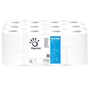 PAPERNET Asciugamani in rotolo Centrefeed - Mini - 2 veli - diametro 14,5 cm - 17 gr - 22 cm x 69 mt - bianco PAPERNET Asciugamani in rotolo Centrefeed - Mini - 2 veli - diametro 14,5 cm - 17 gr - 22 cm x 69 mt - bianco