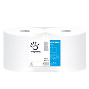 PAPERNET Bobina asciugatutto Special - 2 veli - microgoffrata - 18 gr - diametro 25 cm - 25,7 cm x 191 mt - bianco
