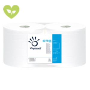PAPERNET Bobina industriale, Pura Cellulosa, 2 veli, 800 strappi, Bianco (confezione 2 rotoli) PAPERNET Bobina industriale, Pura Cellulosa, 2 veli, 800 strappi, Bianco (confezione 2 rotoli)