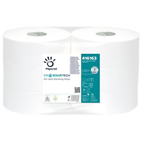 PAPERNET Carta igienica Maxi Jumbo - 8,9 cm x 500 mt - diametro 25 cm - goffratura micro - 26 gr PAPERNET Carta igienica Maxi Jumbo - 8,9 cm x 500 mt - diametro 25 cm - goffratura micro - 26 gr