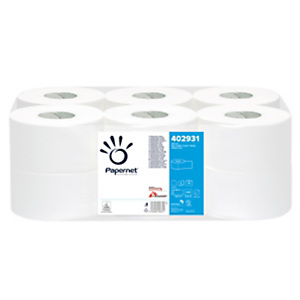 PAPERNET Carta igienica Mini Jumbo - 2 veli - 15,5 gr - diametro 19 cm - 9,5 cm x 186 mt PAPERNET Carta igienica Mini Jumbo - 2 veli - 15,5 gr - diametro 19 cm - 9,5 cm x 186 mt