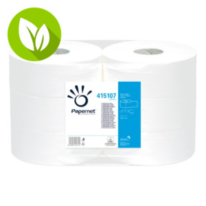 PAPERNET Rollo de papel higiénico Maxi Jumbo de 2 capas y  380 m