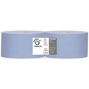 PAPERNET Superior, Toallitas de papel, 3 capas, 1000 hojas, en relieve, 360 mm, azul PAPERNET Superior, Toallitas de papel, 3 capas, 1000 hojas, en relieve, 360 mm, azul