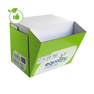 Papier blanc écologique Clairefontaine Equality A4 80g, box 2500 feuilles