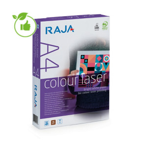 Papier blanc Raja Color Laser A4 90g, 5 ramettes de 500 feuilles