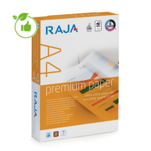 Papier blanc Raja Premium A4 80g, 5 ramettes de 500 feuilles