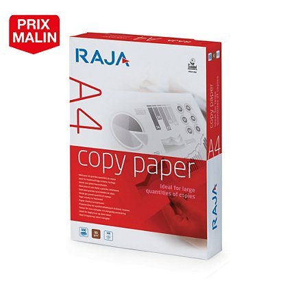 Papier économique blanc Raja Copy A4 80g, 5 ramettes de 500 feuilles - 1