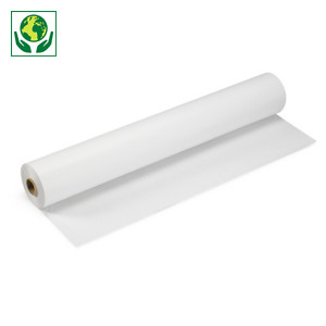 Papier d’emballage blanc en rouleau