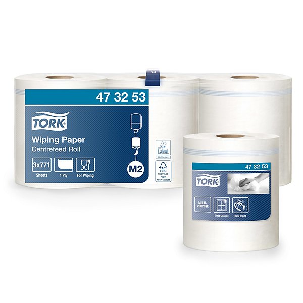 Papier d'essuyage Tork, 1 épaisseur - 3