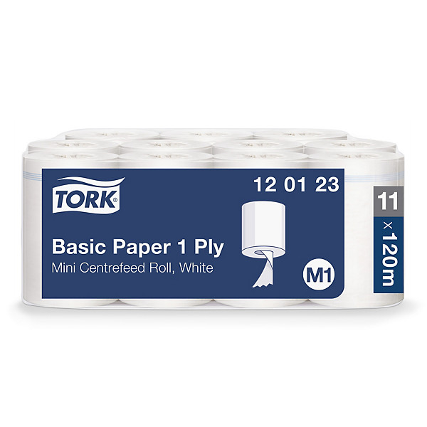 Papier d'essuyage Tork Basic, 1 épaisseur