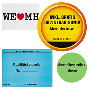 Papier-Etiketten personalisiert Papier-Etiketten personalisiert