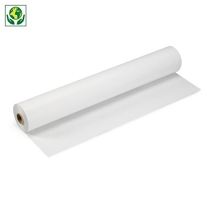 Papier kraft blanc en rouleau ecologique et eco-responsable