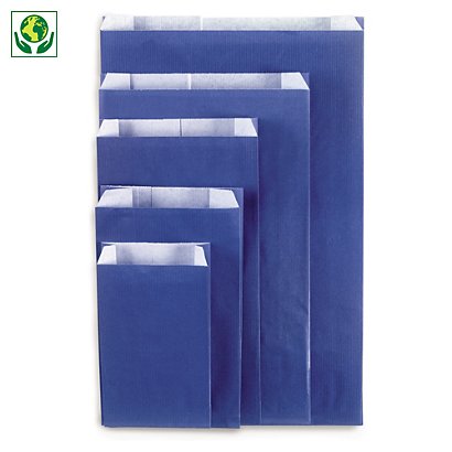 Papier kraft lumière bleu outremer 16x8x25 cm - 1