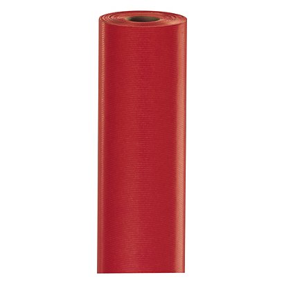 Papier kraft rouge classique en rouleau, 50 cm x 200 m - 1
