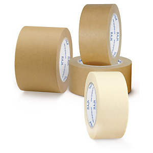Papier-Packband RAJA Standardqualität 75 mm x 50 m, braun